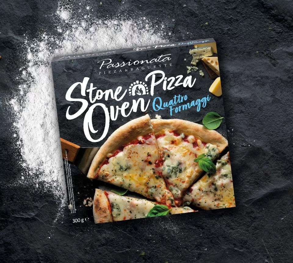 PASSIONATA Pizza Quattro Formaggi Stone Oven 300g 