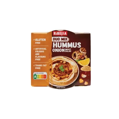 RIBELLA Hummus cu ceapa caramelizata 200g