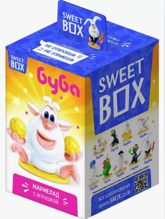 SWEET BOX Marmelada cu jucărie Buba 10g