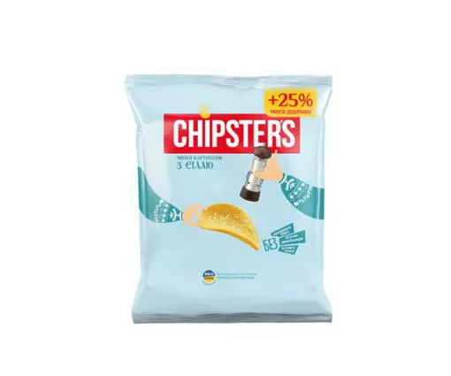 CHIPSTER`S Cipsuri din cartofi cu sare 100g