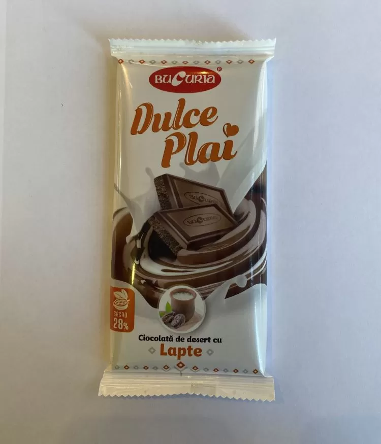 BUCURIA Ciocolata DULCE PLAI desert lapte 90g