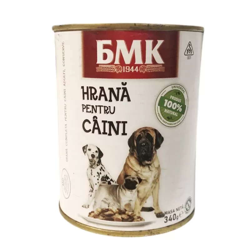 BMK Hrană umedă pentru câini 340g
