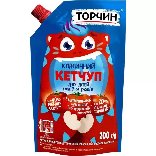 ТОРЧИН Ketchup Classic pentru copii 200g 