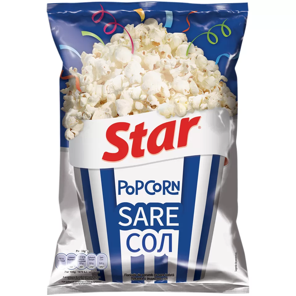 STAR Popcorn pentru microunde sare 80g