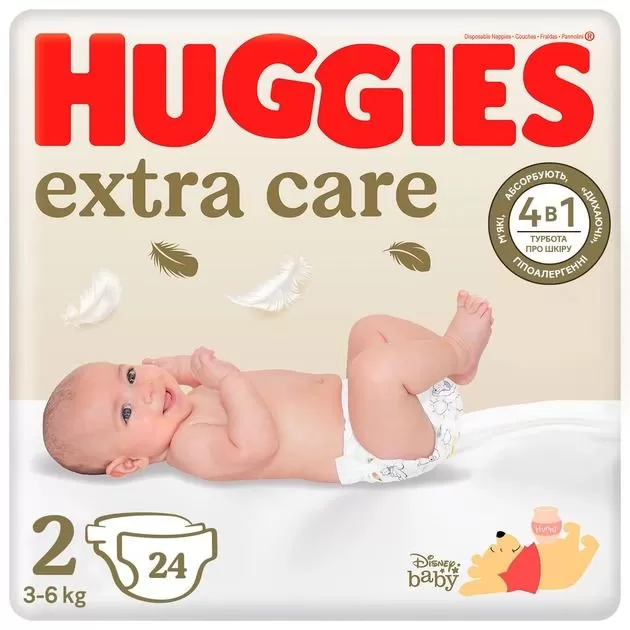 HUGGIES Scutece Extra Care Small (2) 3-6kg 24buc