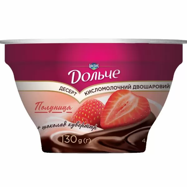 ДОЛЬЧЕ Desert  ciocolată / căpșuni 130g