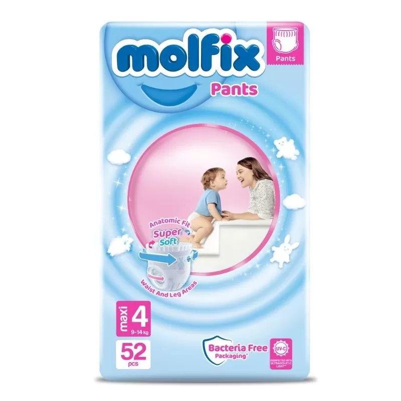 MOLFIX Chiloți pentru copii №4 Maxi 9-14kg 52buc
